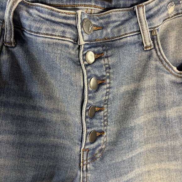 Kut From The Kloth Rachael Fab Ab Mom Jeans Size 14 Medium Wash High Rise Button - Picture 2 of 10